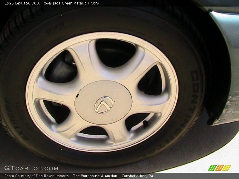 Royal Jade Green Metallic / Ivory 1995 Lexus SC 300