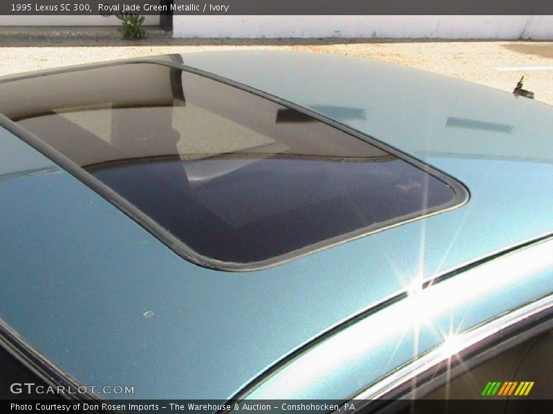 Royal Jade Green Metallic / Ivory 1995 Lexus SC 300
