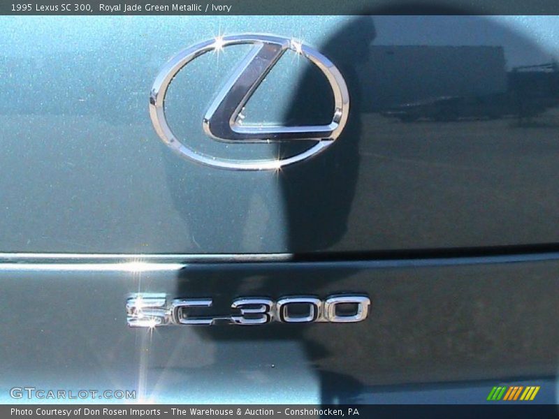 Royal Jade Green Metallic / Ivory 1995 Lexus SC 300