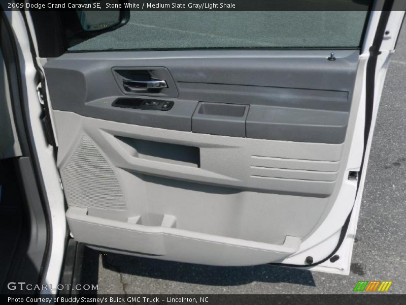 Stone White / Medium Slate Gray/Light Shale 2009 Dodge Grand Caravan SE