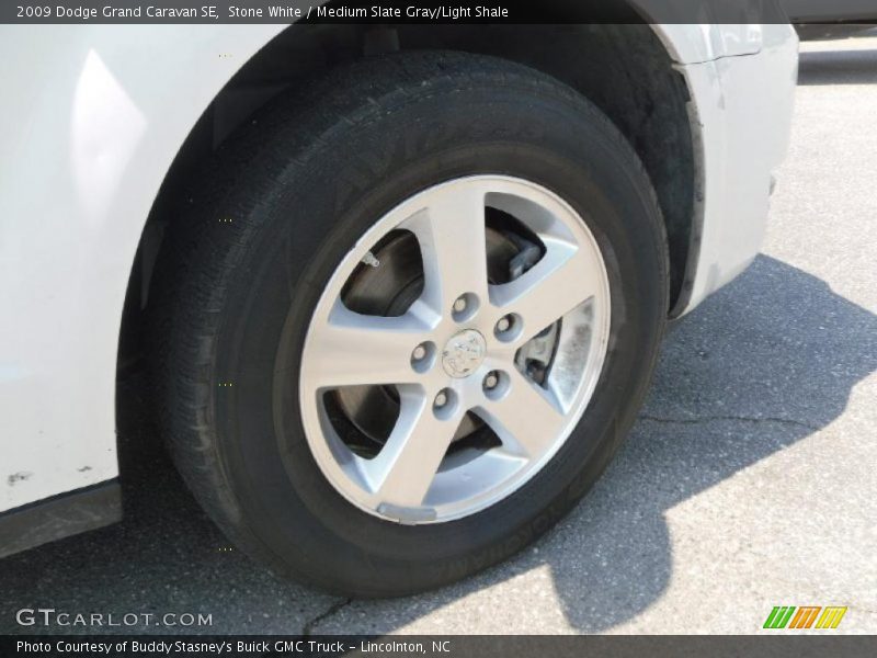 Stone White / Medium Slate Gray/Light Shale 2009 Dodge Grand Caravan SE