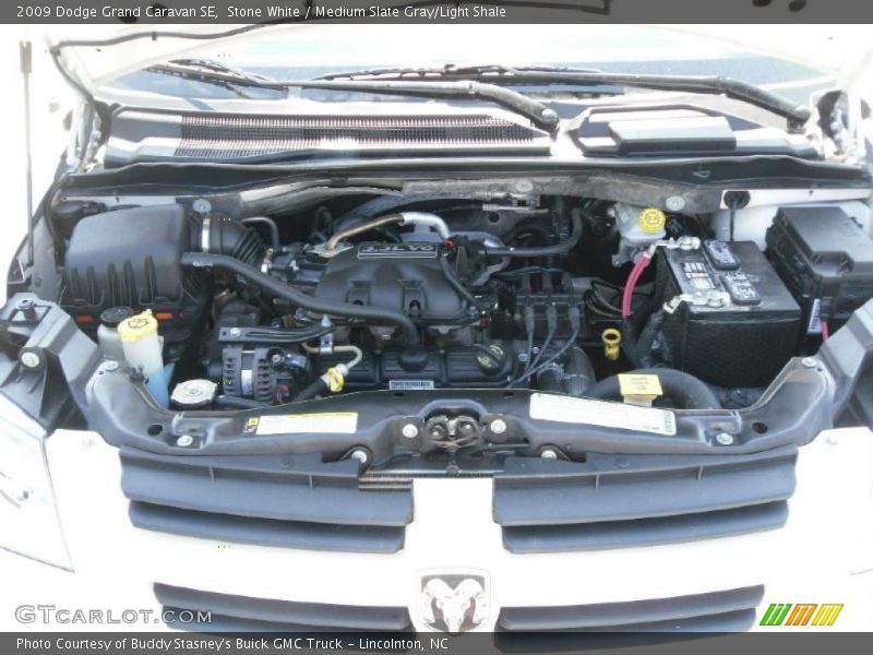 Stone White / Medium Slate Gray/Light Shale 2009 Dodge Grand Caravan SE