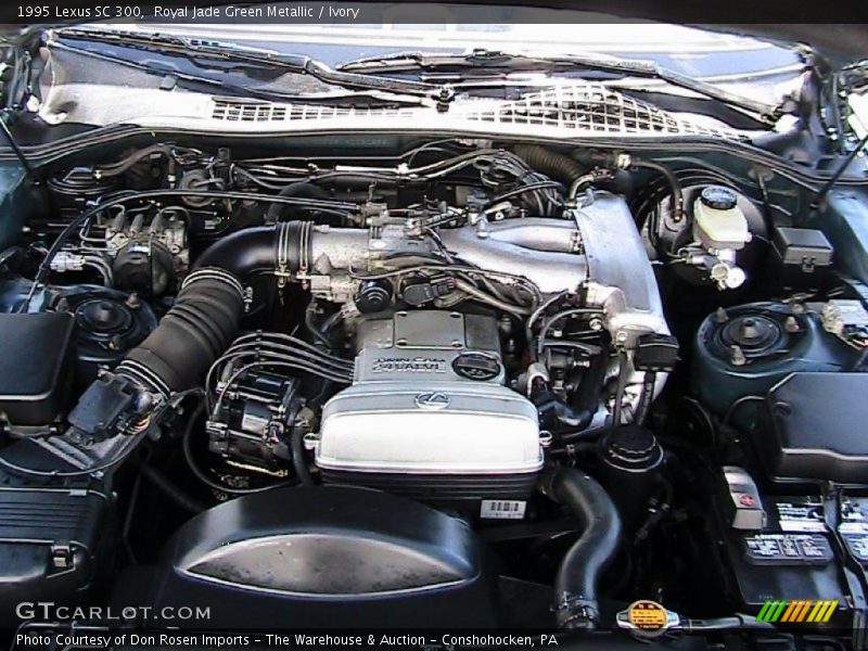 Royal Jade Green Metallic / Ivory 1995 Lexus SC 300