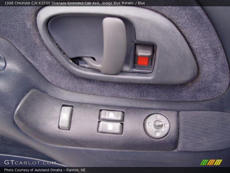 Indigo Blue Metallic / Blue 1998 Chevrolet C/K K1500 Silverado Extended Cab 4x4