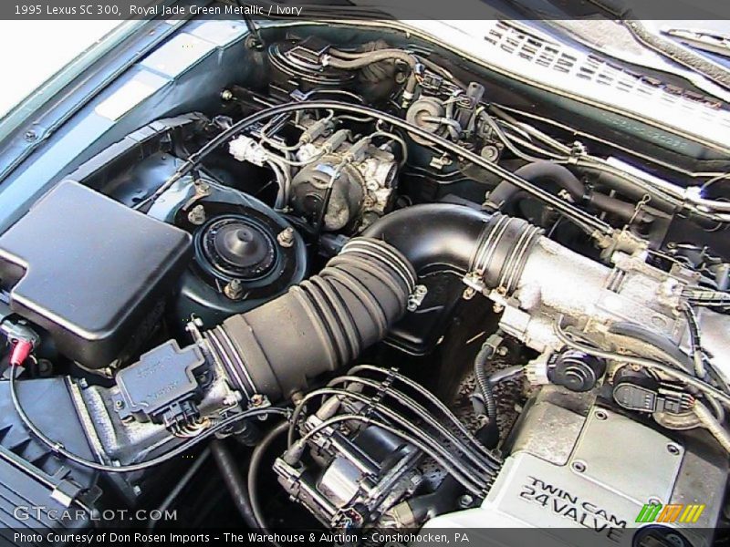 Royal Jade Green Metallic / Ivory 1995 Lexus SC 300