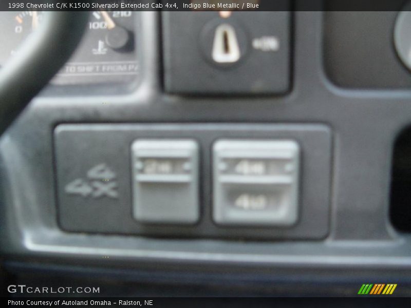 Indigo Blue Metallic / Blue 1998 Chevrolet C/K K1500 Silverado Extended Cab 4x4