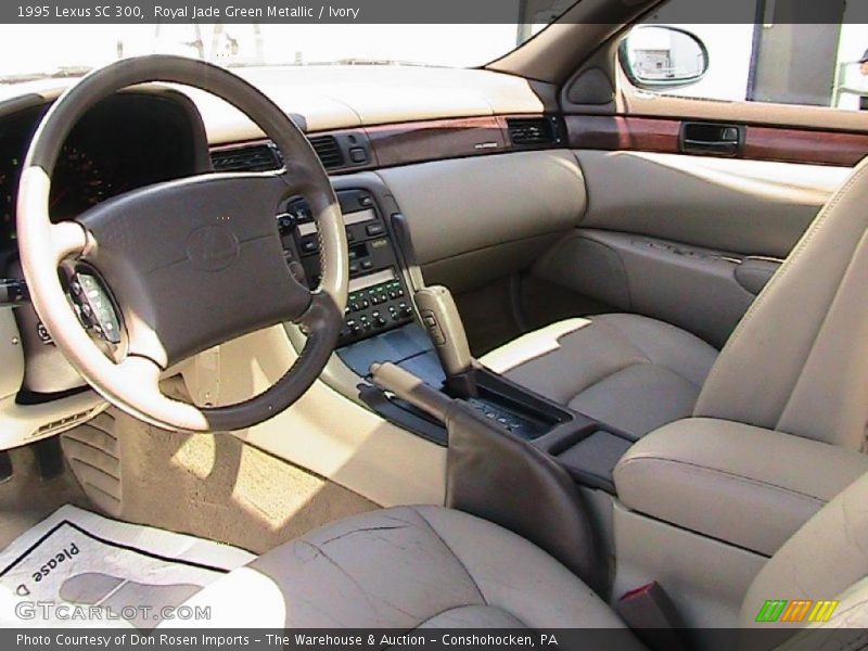 Royal Jade Green Metallic / Ivory 1995 Lexus SC 300