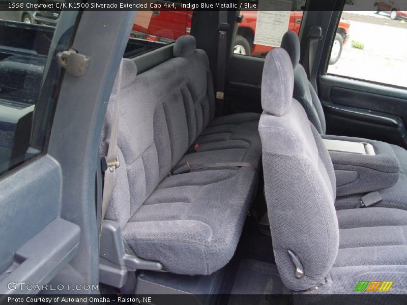 Indigo Blue Metallic / Blue 1998 Chevrolet C/K K1500 Silverado Extended Cab 4x4