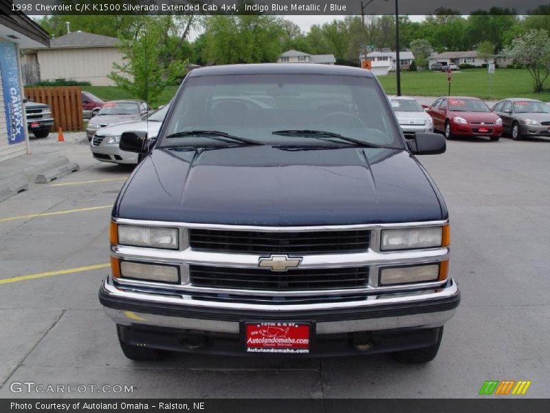Indigo Blue Metallic / Blue 1998 Chevrolet C/K K1500 Silverado Extended Cab 4x4