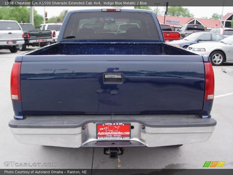Indigo Blue Metallic / Blue 1998 Chevrolet C/K K1500 Silverado Extended Cab 4x4
