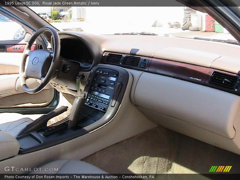 Royal Jade Green Metallic / Ivory 1995 Lexus SC 300