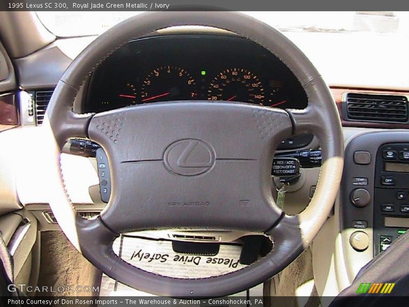 Royal Jade Green Metallic / Ivory 1995 Lexus SC 300