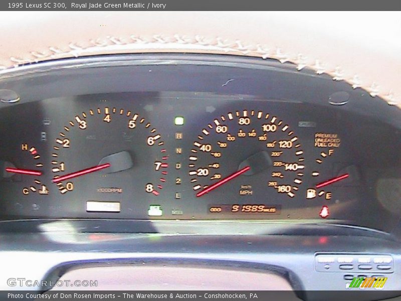 Royal Jade Green Metallic / Ivory 1995 Lexus SC 300