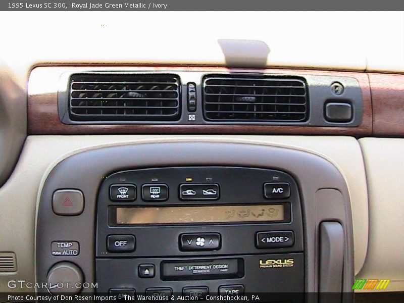 Royal Jade Green Metallic / Ivory 1995 Lexus SC 300