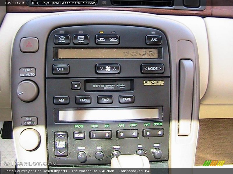 Royal Jade Green Metallic / Ivory 1995 Lexus SC 300