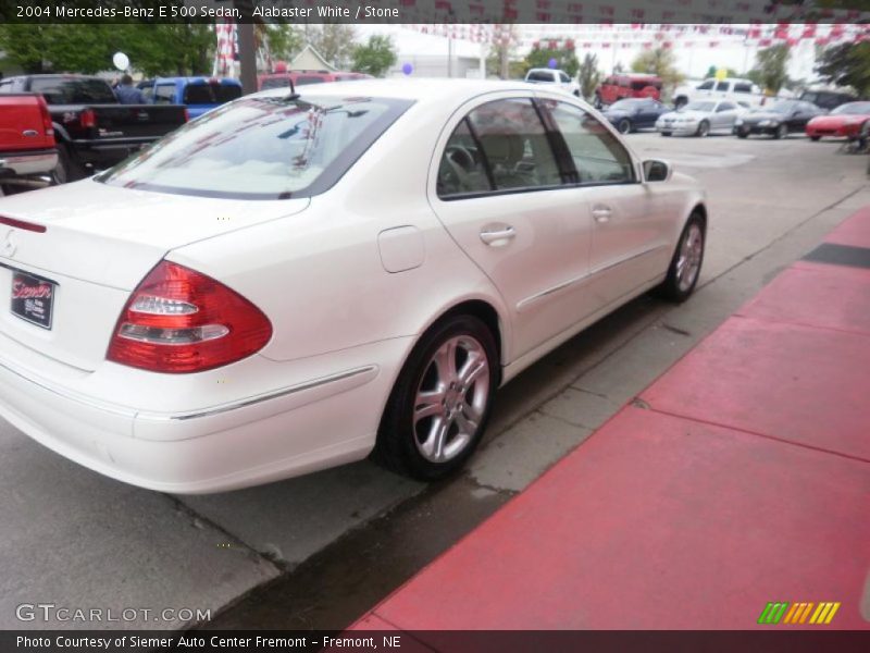 Alabaster White / Stone 2004 Mercedes-Benz E 500 Sedan