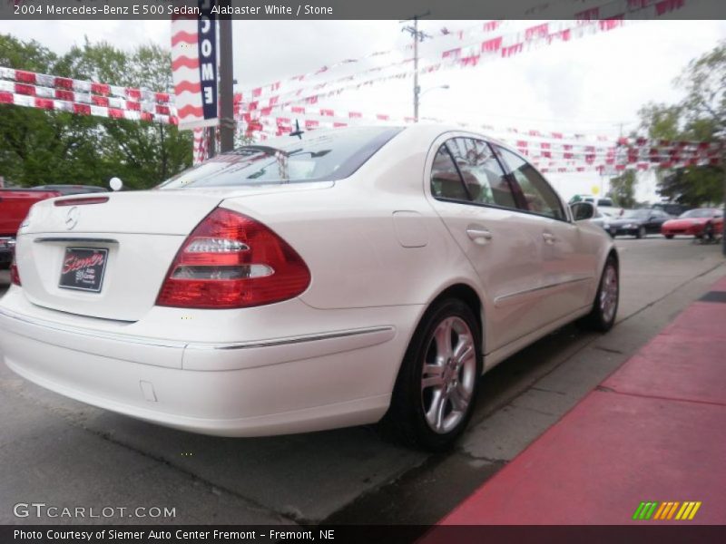 Alabaster White / Stone 2004 Mercedes-Benz E 500 Sedan