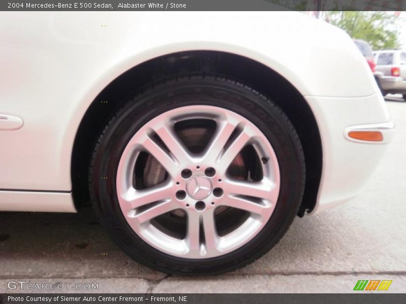 Alabaster White / Stone 2004 Mercedes-Benz E 500 Sedan