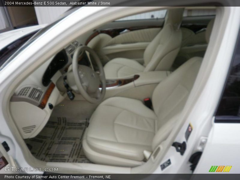 Alabaster White / Stone 2004 Mercedes-Benz E 500 Sedan