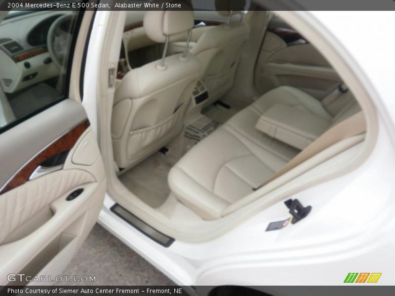 Alabaster White / Stone 2004 Mercedes-Benz E 500 Sedan