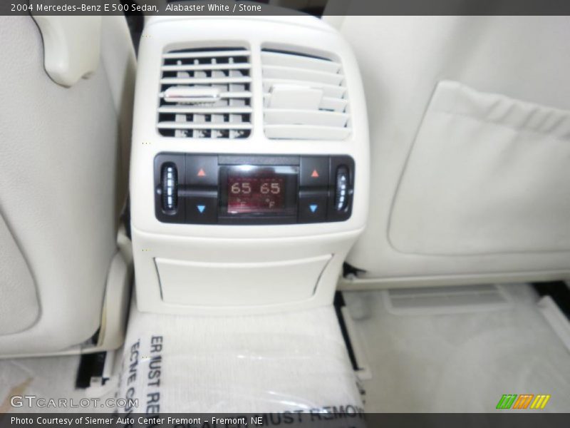 Alabaster White / Stone 2004 Mercedes-Benz E 500 Sedan