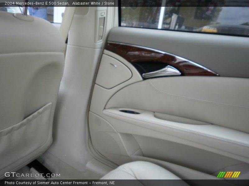 Alabaster White / Stone 2004 Mercedes-Benz E 500 Sedan