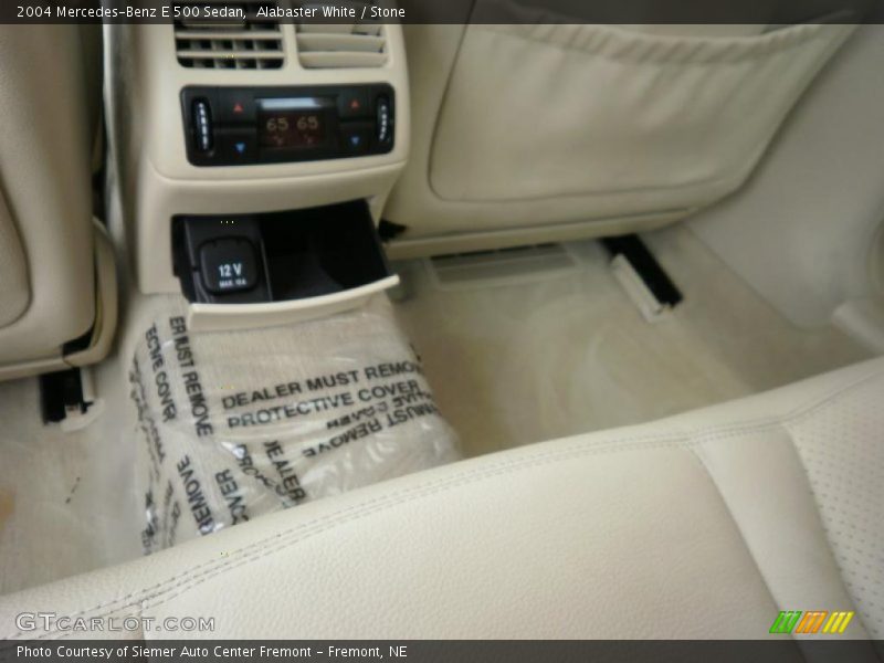 Alabaster White / Stone 2004 Mercedes-Benz E 500 Sedan