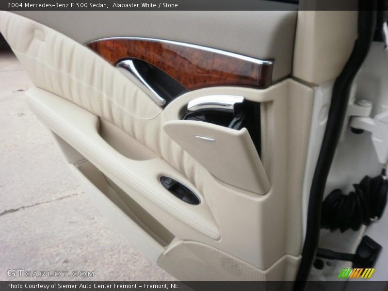 Alabaster White / Stone 2004 Mercedes-Benz E 500 Sedan