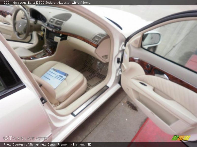 Alabaster White / Stone 2004 Mercedes-Benz E 500 Sedan