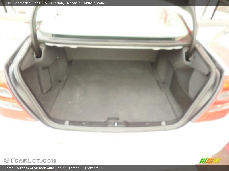 Alabaster White / Stone 2004 Mercedes-Benz E 500 Sedan
