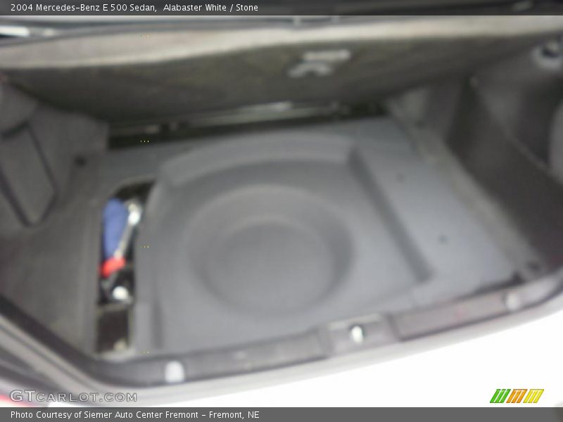 Alabaster White / Stone 2004 Mercedes-Benz E 500 Sedan