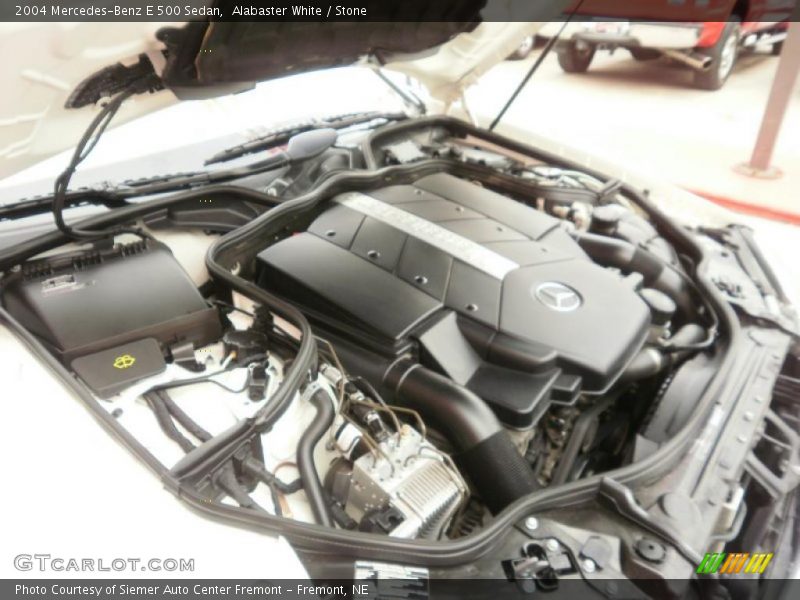 Alabaster White / Stone 2004 Mercedes-Benz E 500 Sedan