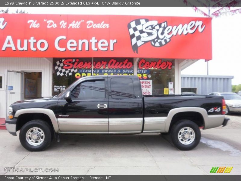 Onyx Black / Graphite 1999 Chevrolet Silverado 2500 LS Extended Cab 4x4