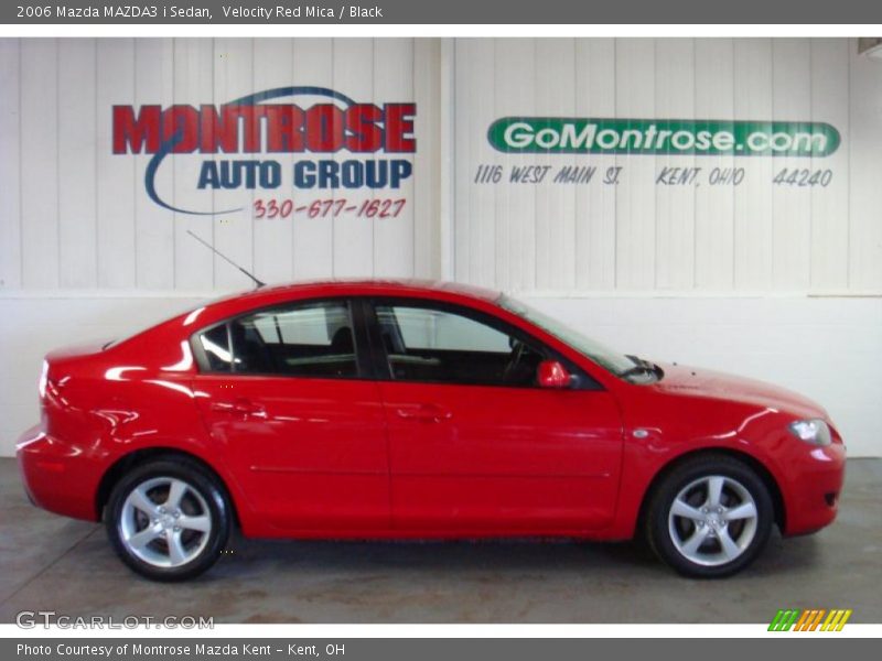 Velocity Red Mica / Black 2006 Mazda MAZDA3 i Sedan