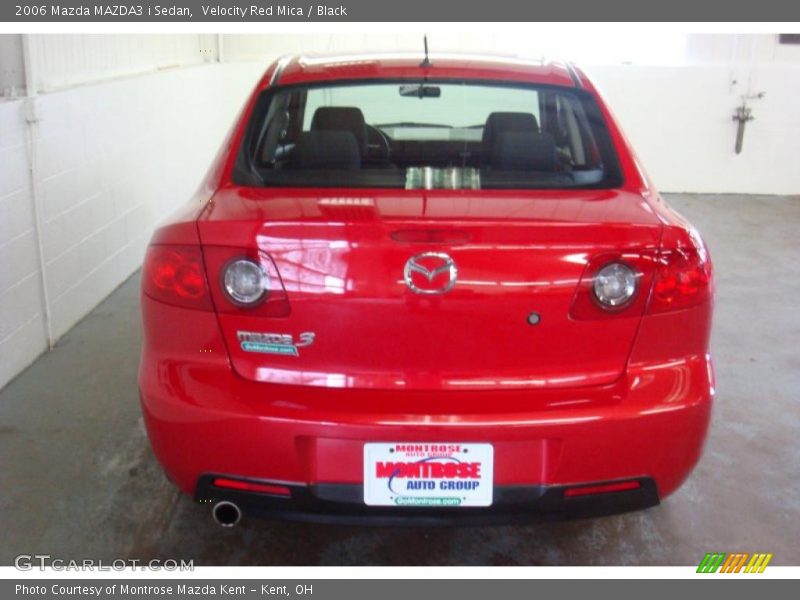 Velocity Red Mica / Black 2006 Mazda MAZDA3 i Sedan