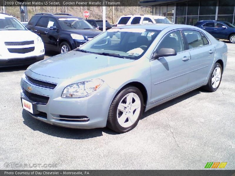 Golden Pewter Metallic / Titanium 2009 Chevrolet Malibu LS Sedan