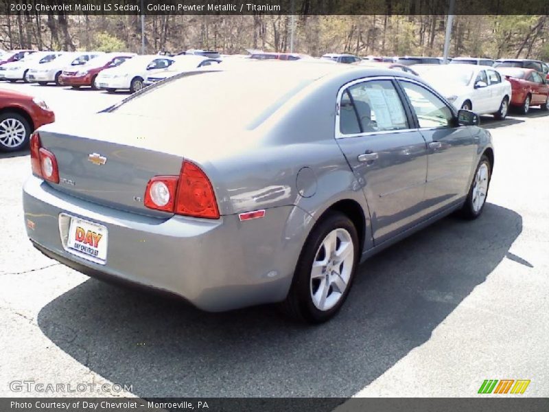 Golden Pewter Metallic / Titanium 2009 Chevrolet Malibu LS Sedan