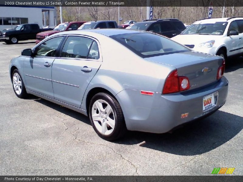 Golden Pewter Metallic / Titanium 2009 Chevrolet Malibu LS Sedan