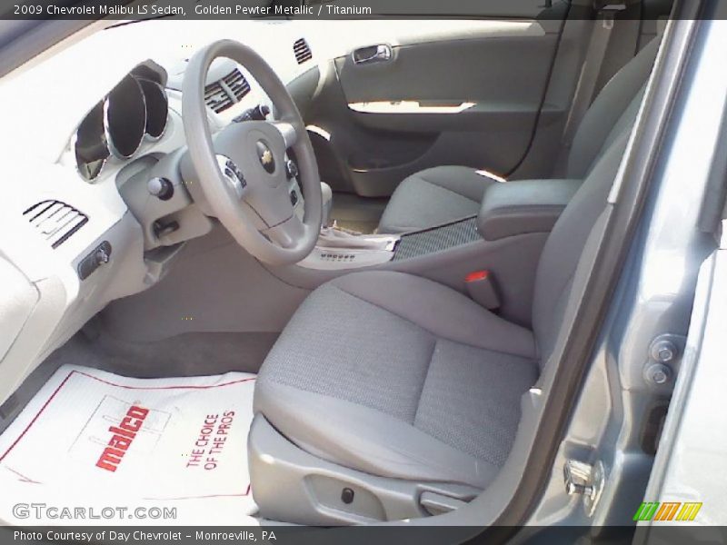 Golden Pewter Metallic / Titanium 2009 Chevrolet Malibu LS Sedan
