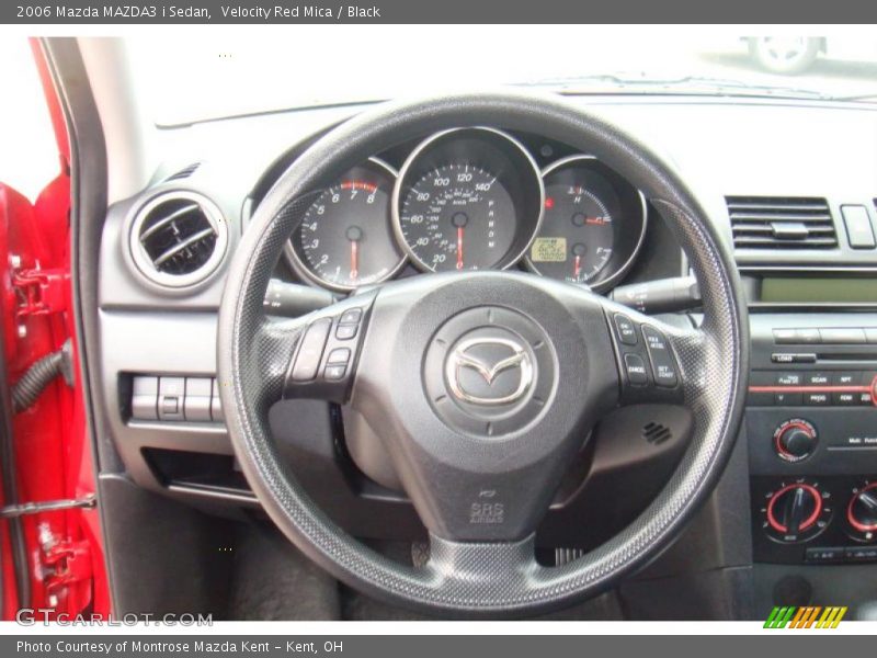 Velocity Red Mica / Black 2006 Mazda MAZDA3 i Sedan