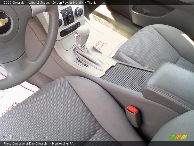 Golden Pewter Metallic / Titanium 2009 Chevrolet Malibu LS Sedan