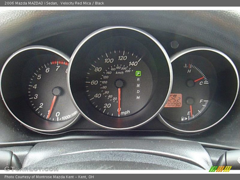 Velocity Red Mica / Black 2006 Mazda MAZDA3 i Sedan