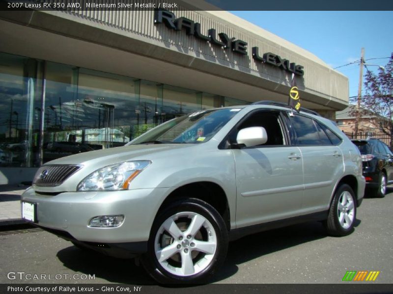 Millennium Silver Metallic / Black 2007 Lexus RX 350 AWD