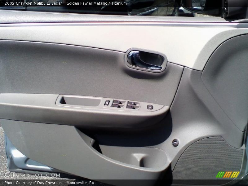 Golden Pewter Metallic / Titanium 2009 Chevrolet Malibu LS Sedan
