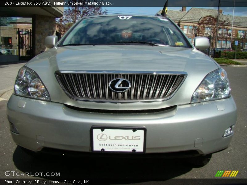 Millennium Silver Metallic / Black 2007 Lexus RX 350 AWD