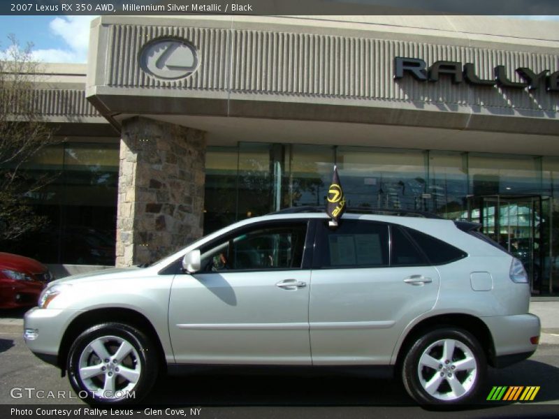 Millennium Silver Metallic / Black 2007 Lexus RX 350 AWD
