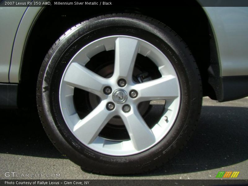 Millennium Silver Metallic / Black 2007 Lexus RX 350 AWD