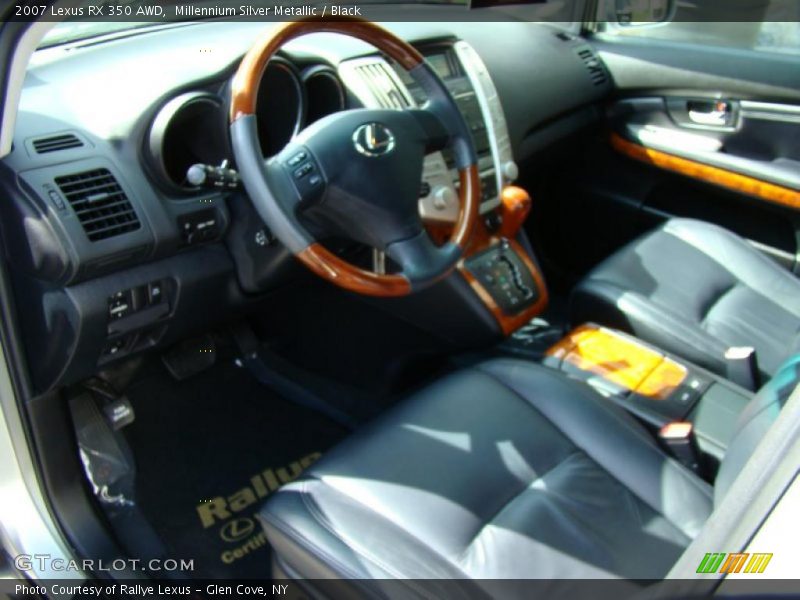 Millennium Silver Metallic / Black 2007 Lexus RX 350 AWD