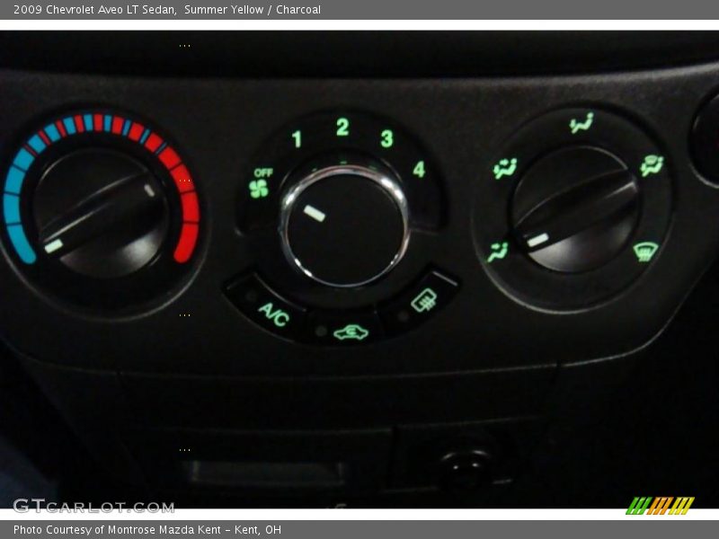 Summer Yellow / Charcoal 2009 Chevrolet Aveo LT Sedan