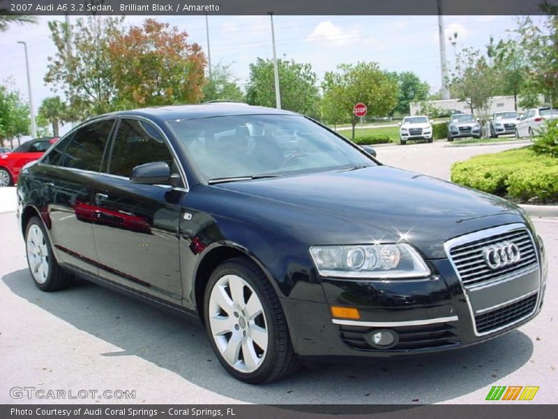 Brilliant Black / Amaretto 2007 Audi A6 3.2 Sedan